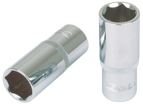 KS Tools 918.1433-E 1/4 CHROMEplus Llave de vaso Flank-Drive 13mm, colgador