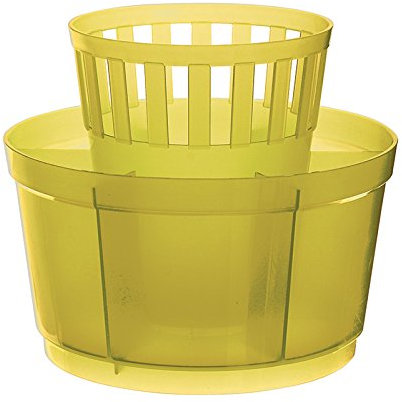 Excelsa Rainbow Scolaposate Tondo, 15 cm, Polipropilene, Giallo