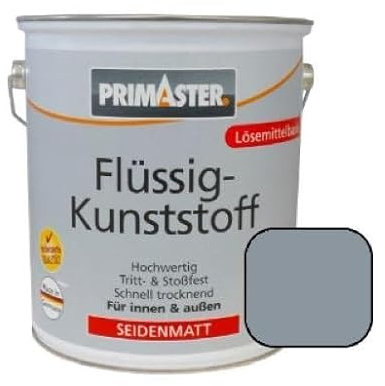 Primaster Flüssigkunststoff Premium 2,5L Silbergrau Seidenmatt Bodenbeschichtung