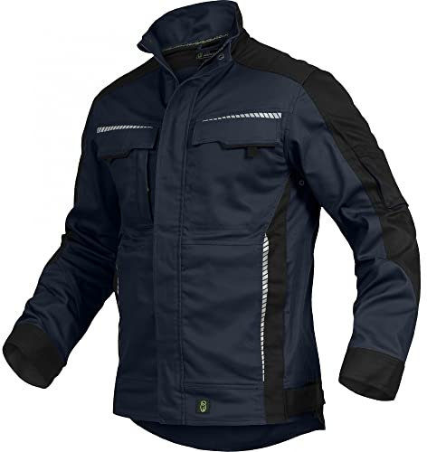 Leib Wächter Flex-Line Herren Arbeitsjacke Bundjacke (2XL, Marine/Schwarz)