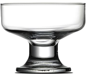 JUANIO Juego de 12 Copas de Helado con Pies, Vasos de postre de frutas- 25.5 cl