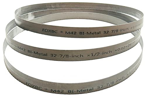 FOXBC 32-7/8 Inch Bandsaw Blades 24 TPI for DeWalt Portable Band Saw, Replace DW3984C, 32-7/8 Inch .020-Inch 24 TPI, 3-Pack