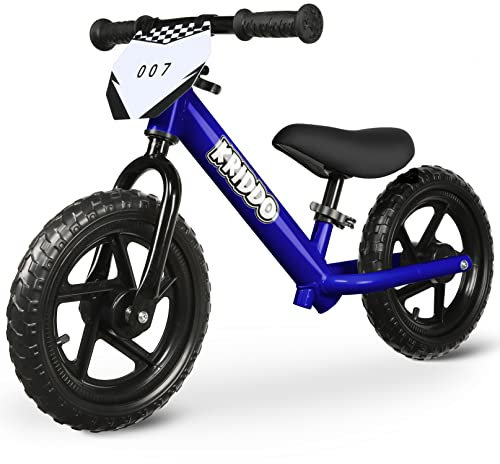 KRIDDO Kinder Laufrad ab 2 Jahren, Lauflernrad Spielzeug für 18 Monate bis 5 Jahre, 12-Zoll mit individualisierbarem Schild, Geschenk Fahrrad Jungs und Mädchen, Baby Balance Bike(2-3 Jahre), Blau