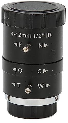 4-12 Mm Telezoomobjektiv, F1,6 CS-Mount 1/2 Zoll HD-Zoom mit Manueller Änderung, Industrie-Teleobjektiv, für Spiegelreflexkameras