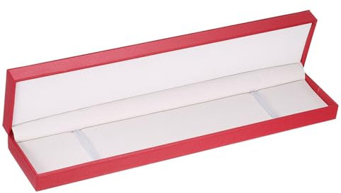 QUARKZMAN Custodia Orologio Singolo, Scatola Porta Orologio Viaggio in Pelle PU per Uomo Donna con Cuscino Rimovibile Porta Portatile per Maggior Parte Orologi, Rosso, Rettangolo