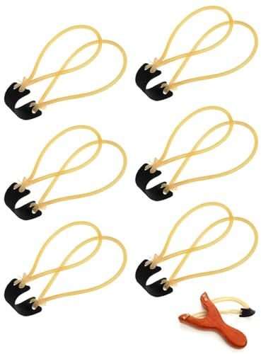 KGDUYC 6 Pack Bande Élastique Slingshot, Slingshot Bande, Cordes de Chasse de Rechange, Les Bandes Élastiques Conviennent à La Plupart Des Lance Pierres, pour Plein Air de Catapultes de Chasse