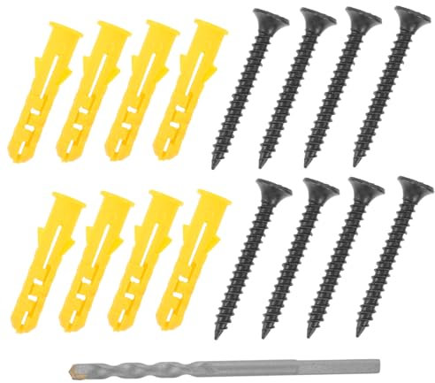 NAMOARLY 1juego Tacos y Tornillos De Hormigón Broca Para Paredes Concreto Fijación Segura y Sencilla