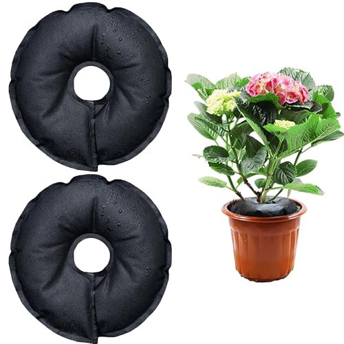 Pack de 2 Anillos de Riego de 30cm con Depósito de Agua | Sistema Automático para Plantas en Maceta (Hasta 30 Días) | Kit de Riego Interior con Ahorro de Agua | Almacenamiento de Humedad para Plantas