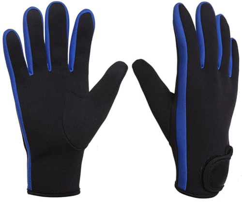 Wetsuit Gloves 3mm Neoprene Anti-slip Thermal Diving Gloves with Adjustable Wrist Strap for Men Women Teens Scuba Diving Snorkeling Kayaking Swimming Surfing Paddling Sailing Fishing Water Sports