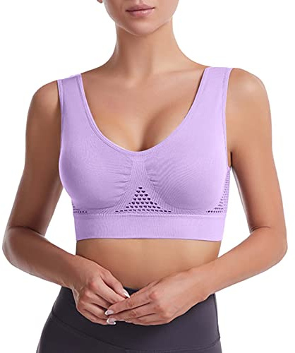 Soutien Gorge Bra sous Vetements Feminins Push Up Rembourré Top Intégré Soutien-Gorge Quotidien Armature Maintien Tasse Lisse Optimal sans Percko Sport Femme Soutiens-Gorge Maternité B XXL