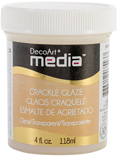 DecoArt Media Crackle Glaze 4oz, Clear