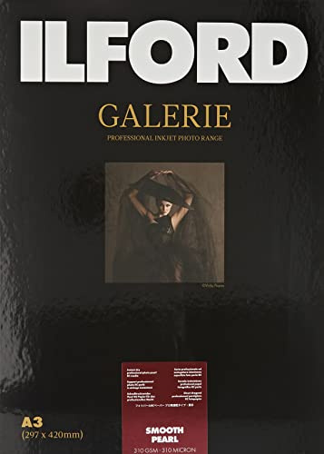 Ilford 2001748.0 Prestige Smooth Pearl Paper, 310g, 25 Blatt, A3, 29,7 x 42 cm