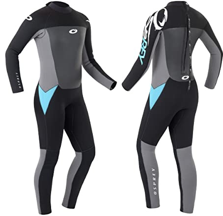 Osprey Women's Full Length 5 mm Winter Wetsuit, Adult Neoprene Surfing Diving Wetsuit, Origin, Multiple Colours, XS