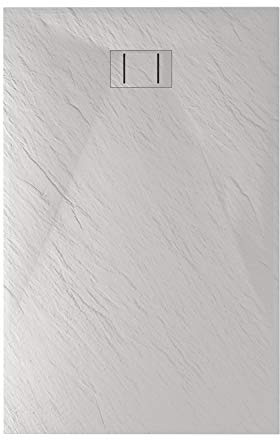 Piatto Doccia 70x160x2,6 CM Rettangolare Bianco Effetto Pietra mod. Blend