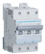 Disjoncteur 3P 6-10kA courbe D - 32A 3 modules HAGER NGT332