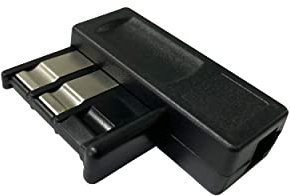 ORNIN Adaptateur téléphonique | Prise téléphonique mâle à femelle RJ11, Noir