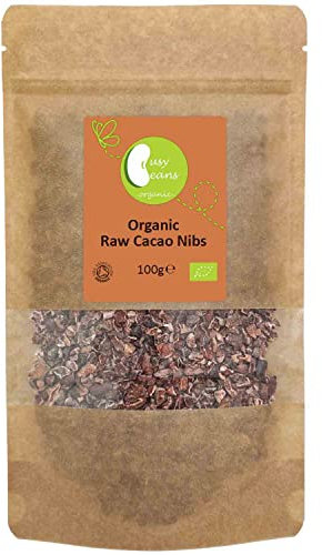 Organic Raw Cacao Nibs - Certified Organic - by Busy Beans Organic (100g)