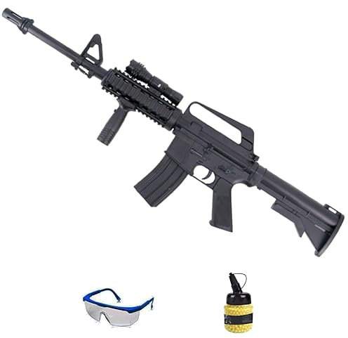Fusil Vigor 221A Tipo M16 | Pack Pistola de Airsoft (balides de PVC). Arma de Aire comprimido Muelle. Calibre 6mm