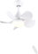 CJOY Ceiling Fans with Lamps 22inch, Ceiling Fans with Lights and Remote White, Dimmable Tri-Color Temperatures LED, Ceiling Llight with Fan 6 Speeds Quiet Reversible DC for Bedroom