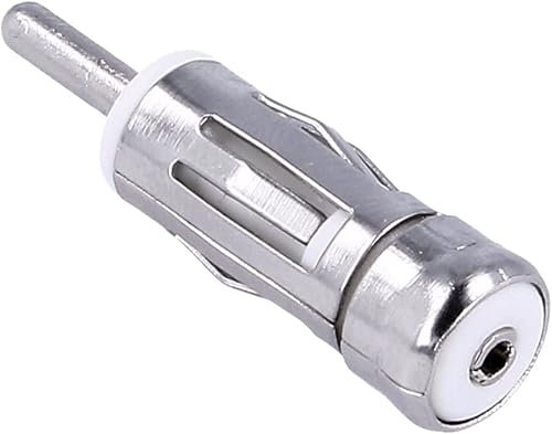 Movilideas - Conector Adaptador de Antena de Radio ISO Hembra A DIN Macho. Adaptador de Antena ISO - DIN de Coche, Conexión Radio de Automóvil, Equipo Audio de Vehículo