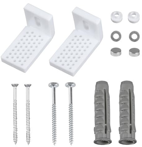 Thyonta Kit de tornillos de suelo en forma de L para inodoro, tornillo de fijación para inodoro, accesorios sanitarios adecuados para todo tipo de inodoros de bidé