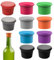 10 pièces Bouchons à Vin Silicone, Bouchon Capsule en Silicone Original, Bouchons à Vin Silicone, Réutilisable Bouchon Silicone, Bouchons à Vin Silicone,Bouchon de Bouteille Rond, Capsules de Bière