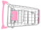 COSMEVIVI Kinderspielzeug Zum Rollenspiel Karrenwagen Für Kinder Kleiner Einkaufswagen-obstkorb Kinder Einkaufswagen Winziger Supermarkt-handwagen Puppenhaus Zubehör Selber Machen Rosa