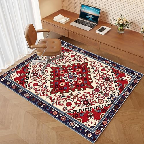 Xiaputcr Tappetino per Sedia da Ufficio Casa Antiscivolo Tappeto per Sedia Gaming Tappetini per Sedie Multisuperficie Tappeto Rettangolare per Sedia a Rotelle per Pavimenti in Laminato 160 x 180 cm
