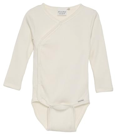 MINYMO Body unisex para bebé con mangas largas y costilla