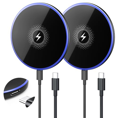 Wireless Charger 2Pack 6FT 15W Samsung Magnetic Wireless Charger Fast Charging Pad for Samsung Galaxy S26 S25 Ultra/S24 FE/S23 Ultra/S22/S21/Z Google Pixel 9 8a 7a 8 7 Pro | Strong Magnet Technology