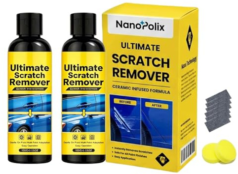 Nanopolix Polish Auto Rimuovi Graffi, Nanopolix Scratch Remover, Rimuovi Graffi Auto per Carrozzeria e Rimuovi Graffi Plastica, Car Scratch Remover per Graffi Auto Leggeri e Segni Superficiali (2)