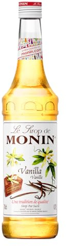 MONIN Premium Vanilla Syrup 700ml for Coffee and Cocktails. Vegan-Friendly, Allergen-Free, 100% Natural Flavours and Colourings