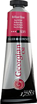 Daler Rowney Georgian Oil Colour 37ml - Brilliant Rose