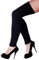 krautwear® Damen Beinwärmer Stulpen Legwarmers Overknees gestrickte Strümpfe ca. 70cm 80er Jahre 1980er Jahre (schwarz)