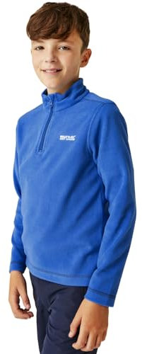Regatta Hot Shot II Felpa in Pile Symmetry, con Trattamento Anti Pilling, con Cerniera sul Collo Uomo, Oxfdblu/Navy, 11-12 Anni Bambino