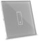 iotty E1 PLUS, Interrupteur connecté pour lumières et portails, compatible Google/Alexa/Siri/IFTTT, applis IOS/Android, plaque tactile, verre rétroéclairée, capteurs de température/luminosité, gris