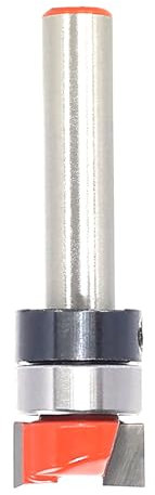 Akylin Pattern Flush Trim Router Bit 1/4 Inch Shank - Cut Dia 1/2, Cutting Length 1/4, Pattern/Template Router Bit, Flush Cut Router Bit for Woodworking Trimming
