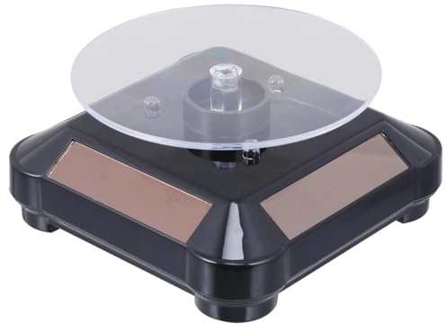BESPORTBLE Solar-powered Rotating Display Stand Turntable Showcase for Jewelry Watches Mobiles jewellery stand