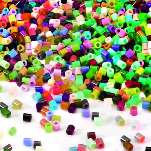 Bügelperlen Set 5mm, 10000 Stück Bügelperlen 20 Farben, DIY Geschenk für Kinder