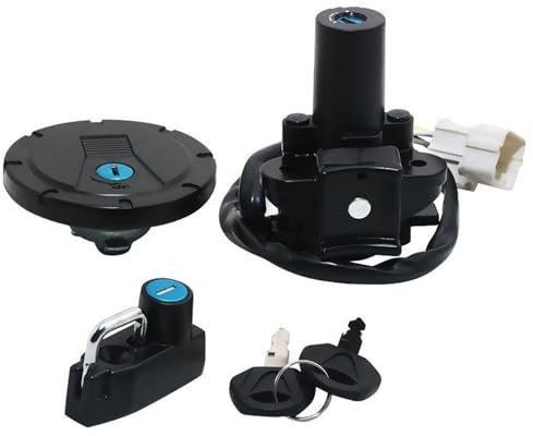 Kit de cerradura con llave Juego De Interruptor De Encendido De Motocicleta, Cerradura Asiento De Dirección Y Casco Tapa Combustible Para Kawasaki KLX300/KLX300 KLX300SM Accesorios Para Motocicleta