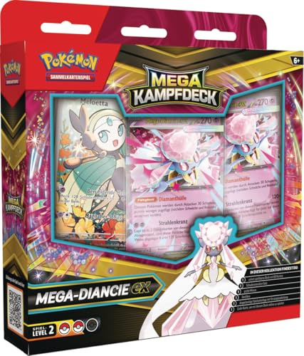 Pokémon - Juego de Cartas coleccionables: Mega-Diancie-ex (1 baraja instantáneamente jugable con 60 Cartas)