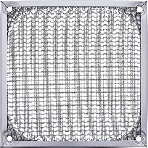 InLine 20347 Griglia per Ventola con Filtro in Alluminio, 120 x 120 mm, Nero