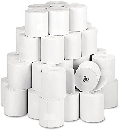 PM Company 05213 Thermal Register Cash Roll, 3-1/8-Inch x273-Ft, 50/CT, White