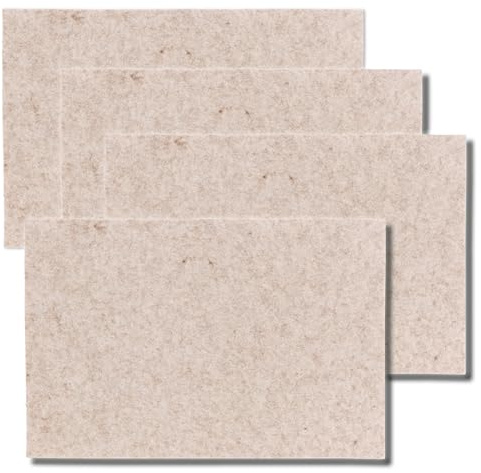kela Set di 4 tovagliette ALIA, tovagliette 45 x 30 x 0,4 cm, tovagliette in feltro lavabili, beige