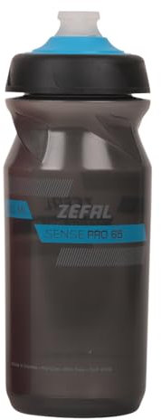 ZEFAL Sense Pro - Bidon/gourde à eau vélo/sport - Premium et Etanche, Mixte Adulte, Noir (Fumé-bleu), 650 & 800 ml