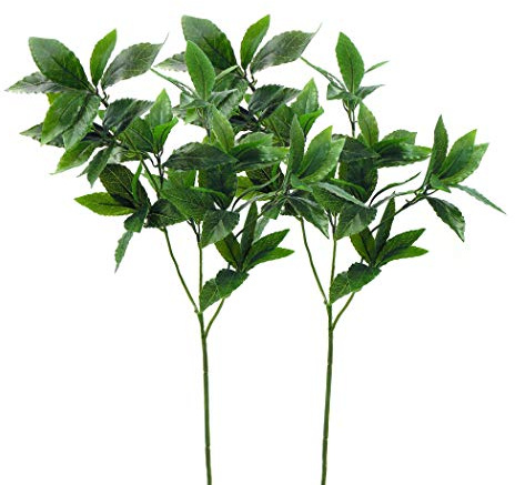 EDG ENZO DE GASPERI Set Due Rami Alloro Artificiali Verde Decorativo Altezza 70 cm