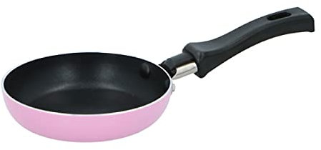 Anik-Shop MINI BRATPFANNE Ø12cm Antihaft Spiegeleipfanne Eierpfanne Blini Pfanne 6-Farben 4 (Rosa)