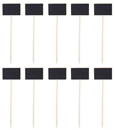 Etichette per piante in legno da 20 pezzi per giardino, cartellini per cartelli per piante da esterno