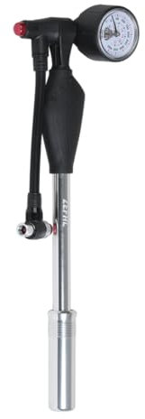 ZEFAL Z Shock MTB Dämpferpumpe Fahrrad - Federgabelpumpe - Silber/Schwarz 25 bar