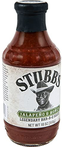 Stubb's Jalapeño & Honig BBQ Sauce, 530 ml